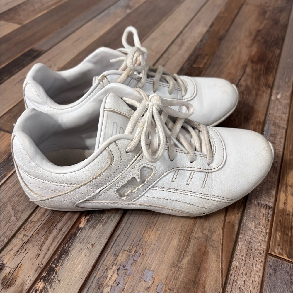 FILA White Leather Cheer Shoes - Picture 3 of 8